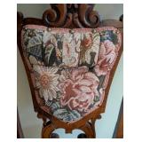Elegant Tapestry Upholstered Side Chair
