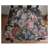Elegant Tapestry Upholstered Side Chair