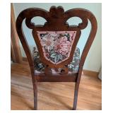 Elegant Tapestry Upholstered Side Chair