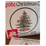 Spode Christmas Tree Double Tiered Tray, Wine Glasses and More