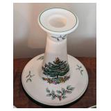 Spode Christmas Tree Teacups and Candleholders