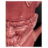 Large Vintage Ceramic Character Pitcher