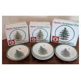 Assorted Spode Christmas Tree Plates