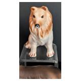 Pair of Porcelain Collie Dog Figurines