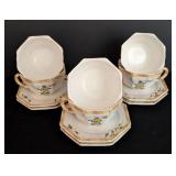 Floral Italian Ceramic Teacups