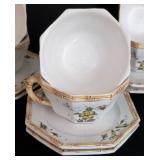 Floral Italian Ceramic Teacups