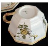 Floral Italian Ceramic Teacups