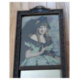 Vintage Portrait Print Wall Mirror