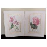 Pair of Pretty Floral Canvas Prints