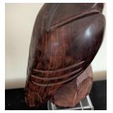 Carved Wood Eagle Figurine