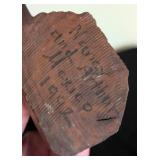 Carved Wood Eagle Figurine