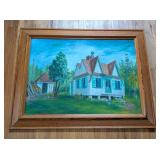 Scenic Alan Lundberg Painting on Board