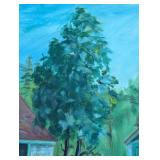 Scenic Alan Lundberg Painting on Board