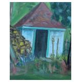 Scenic Alan Lundberg Painting on Board