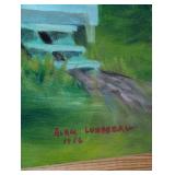 Scenic Alan Lundberg Painting on Board