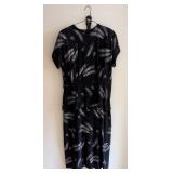 Vintage Wheat Print Woman’s Belted Dress