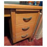 Vintage Wood Office Desk