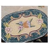 Pair of Vintage Hooked Linens