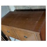 Vintage Wood Cabinet Table
