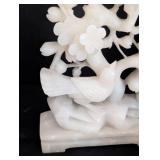 Vintage Carved Soap Stone Vase and Figurine
