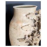 Vintage Carved Soap Stone Vase and Figurine