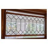 Hanging Leaded Glass Window Panel