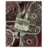 Pair of Mexican Silver Filigree Butterfly Brooches