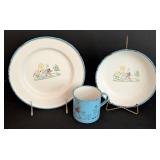 Vintage Kockums Swedish Enamel Children’s Dishes
