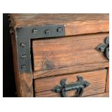 Small Vintage Wood Storage Chest