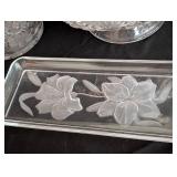 Vintage Cut/Pressed Glass Servingware