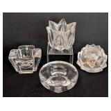 Crystal Votive Holders including Dansk and Orrefors