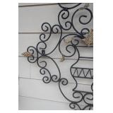 Pair of Decorative Metal Outdoor Wall Hangings