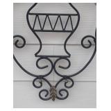 Pair of Decorative Metal Outdoor Wall Hangings