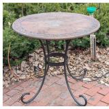 Round Copper Color Bistro Table