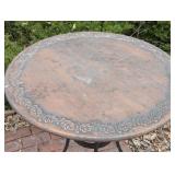 Round Copper Color Bistro Table