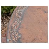 Round Copper Color Bistro Table