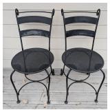 Pair of Iron Patio Chairs
