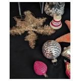 Antique Belsnickle Santa and Christmas Ornaments