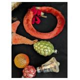 Antique Belsnickle Santa and Christmas Ornaments
