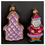 Christopher Radko Gingerbread Santa and Church