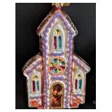 Christopher Radko Gingerbread Santa and Church