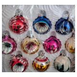 Assorted Vintage Glass Ball Ornaments