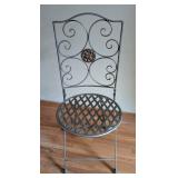 Decorative Metal Folding Chair