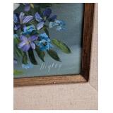 Framed Floral Painting by Higley