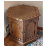 Vintage Wood Storage Accent Table