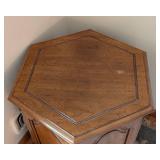 Vintage Wood Storage Accent Table