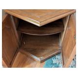 Vintage Wood Storage Accent Table