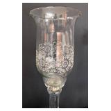 Large Assortment of Glass and Crystal Candleholders