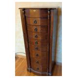 Lovely Walnut Jewelry Armoire