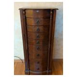 Lovely Walnut Jewelry Armoire